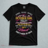 And God Said Let There Be October Girl T-Shirt thumb 5