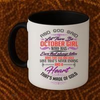 And God Said Let There Be October Girl Coffee Mug thumb 2