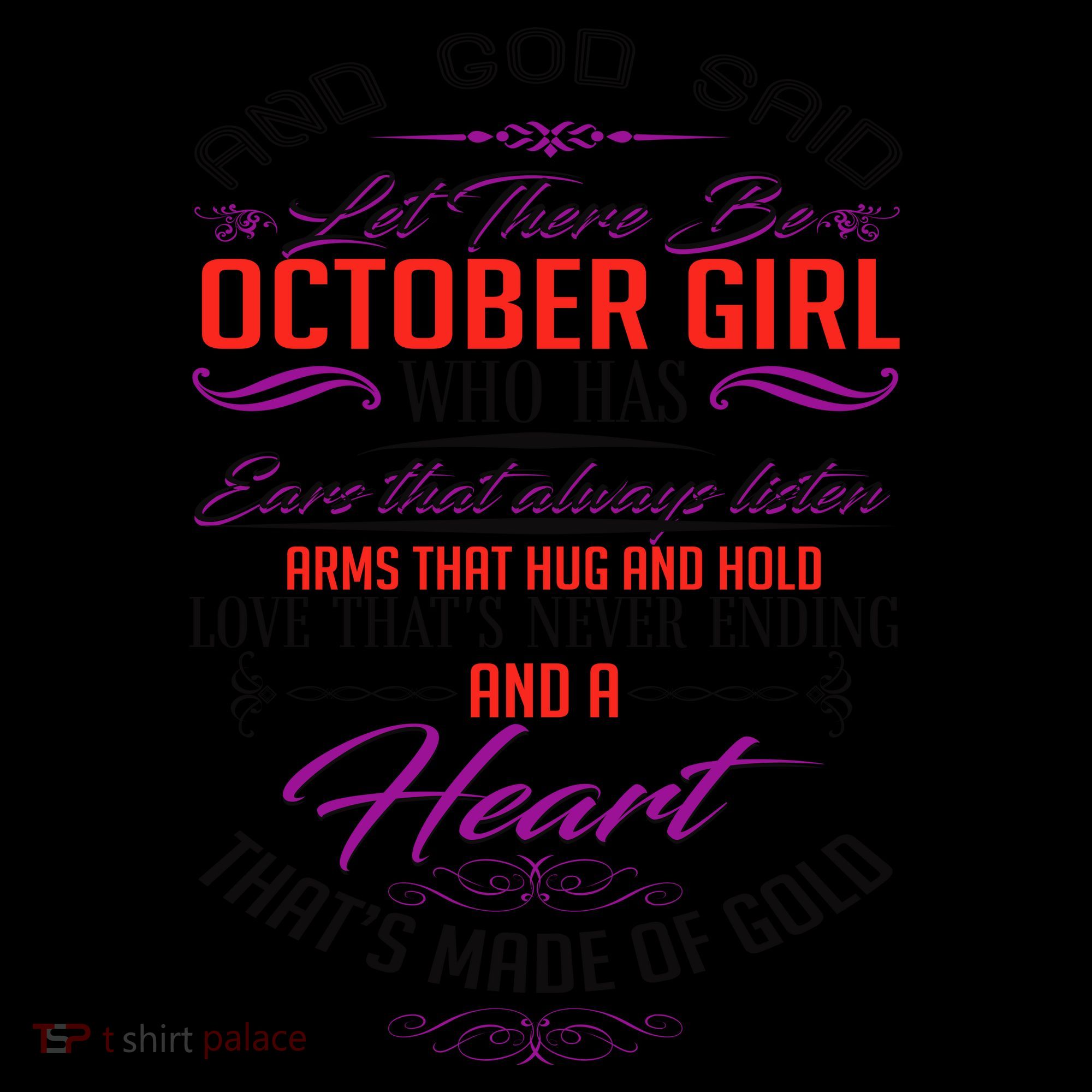 And God Said Let There Be October Girl Coffee Mug