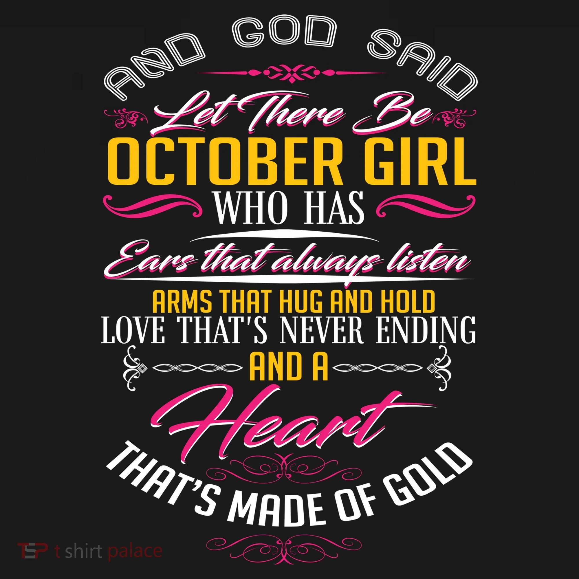 And God Said Let There Be October Girl Ornament