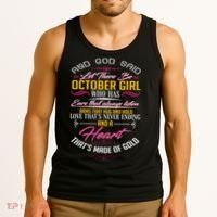 And God Said Let There Be October Girl Tank Top thumb 3