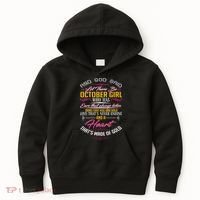 And God Said Let There Be October Girl Kids Hoodie thumb 0