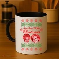 And May All Your Christmases Ugly Christmas Coffee Mug thumb 4