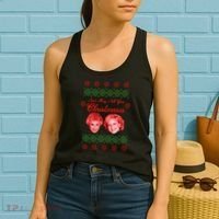 And May All Your Christmases Ugly Christmas Women's Tank Top thumb 2