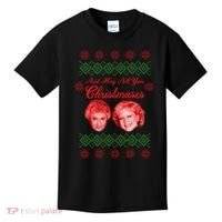 And May All Your Christmases Ugly Christmas Kids T-Shirt thumb 0