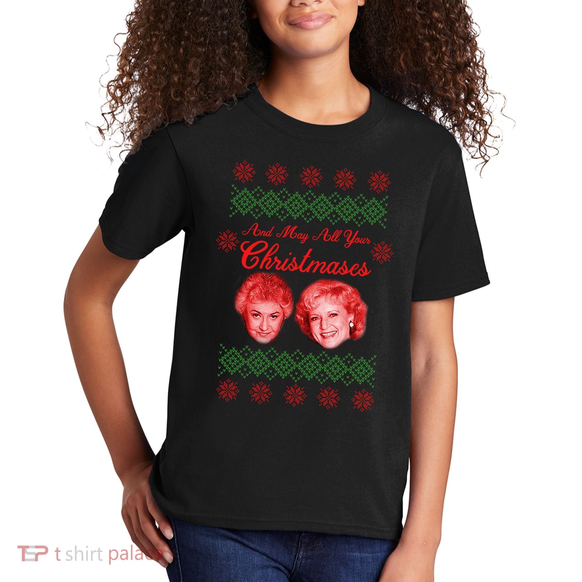 And May All Your Christmases Ugly Christmas Kids T-Shirt