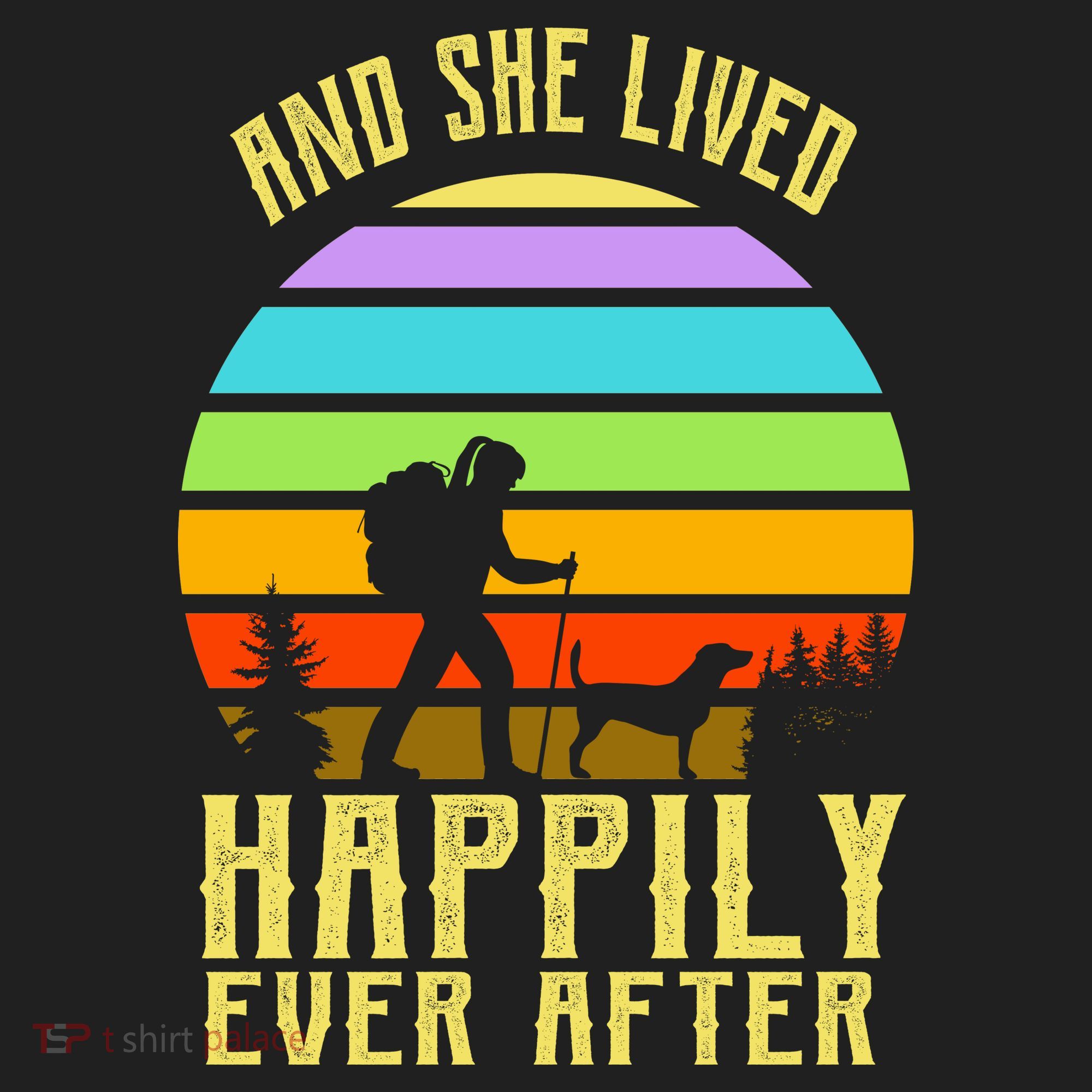And She Lived Happily Ever After Hiking Women's Sweatshirt