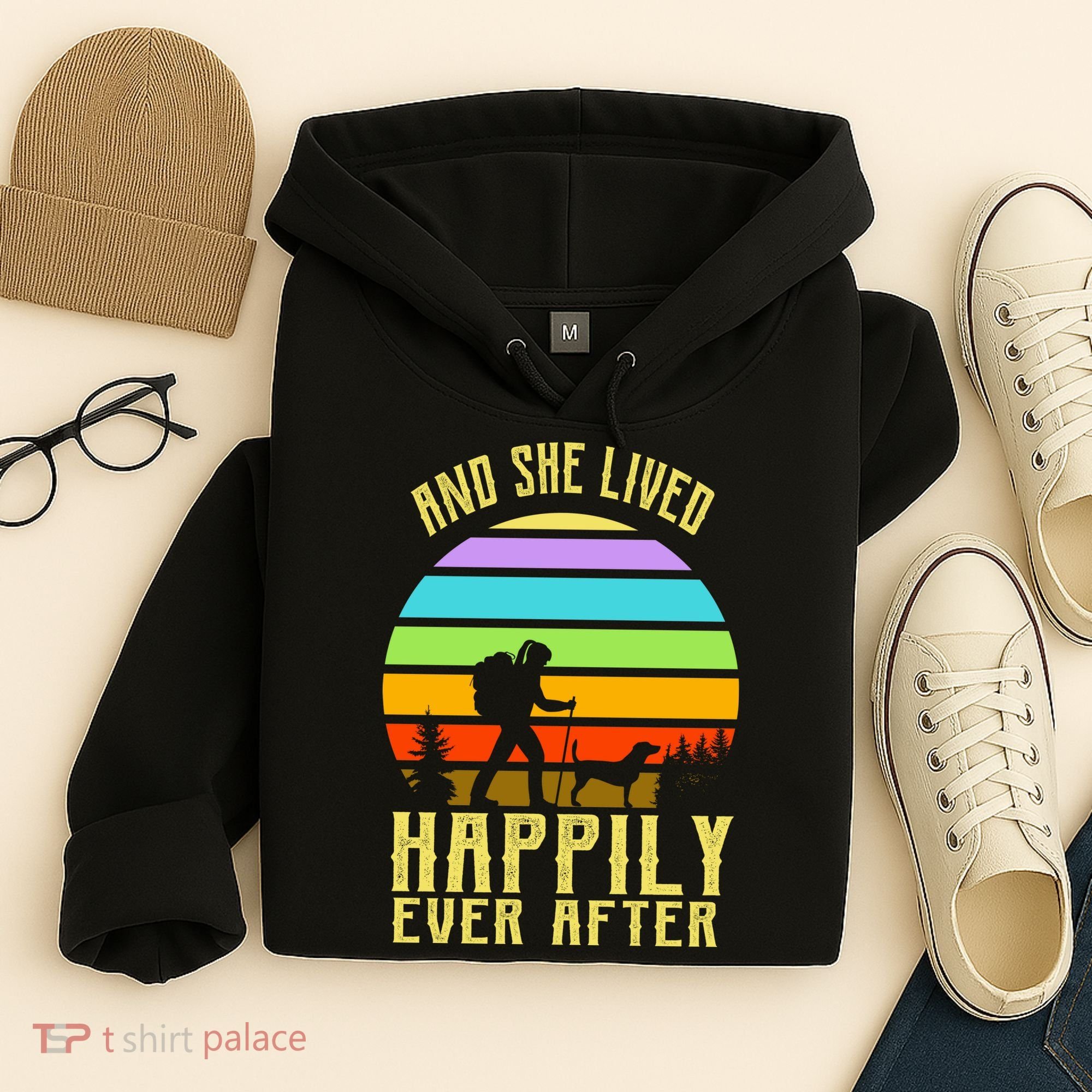 And She Lived Happily Ever After Hiking Hoodie