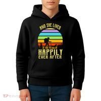 And She Lived Happily Ever After Hiking Kids Hoodie thumb 4