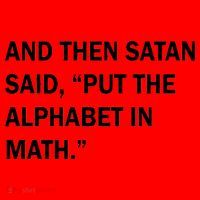 And Then Satan Said, Put The Alphabet in Math Santa Hat thumb 1