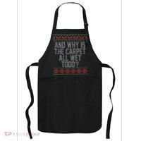 And Why Is The Carpet All Wet Todd? Ugly Christmas Apron thumb 0