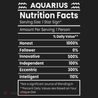 Aquarius Nutrition Facts Women's Sweatshirt thumb 2