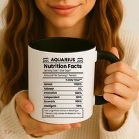 Aquarius Nutrition Facts Coffee Mug thumb 3