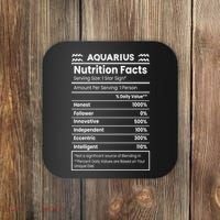 Aquarius Nutrition Facts Coaster thumb 0