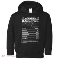 Aquarius Nutrition Facts Toddler Hoodie thumb 0