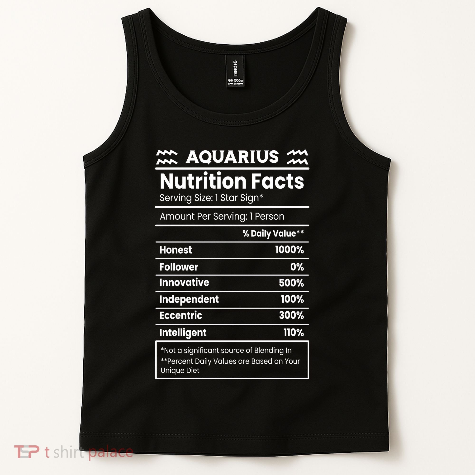 Aquarius Nutrition Facts Tank Top