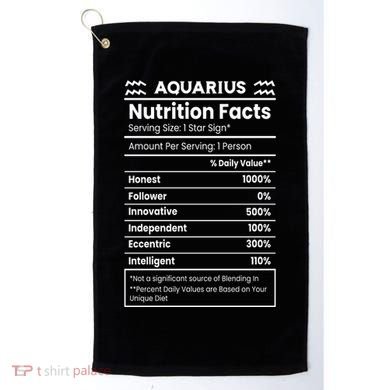 Aquarius Nutrition Facts Golf Towel