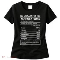Aquarius Nutrition Facts Women's T-Shirt thumb 0