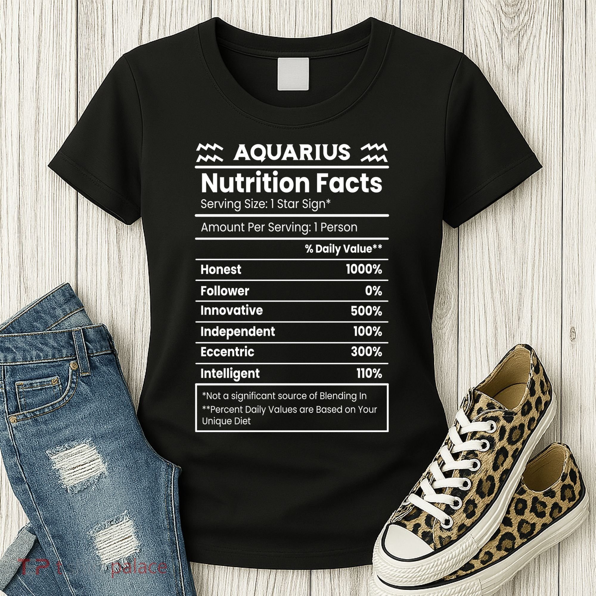Aquarius Nutrition Facts Women's T-Shirt