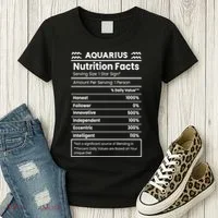 Aquarius Nutrition Facts Women's T-Shirt thumb 3