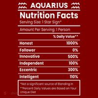 Aquarius Nutrition Facts Hoodie thumb 7