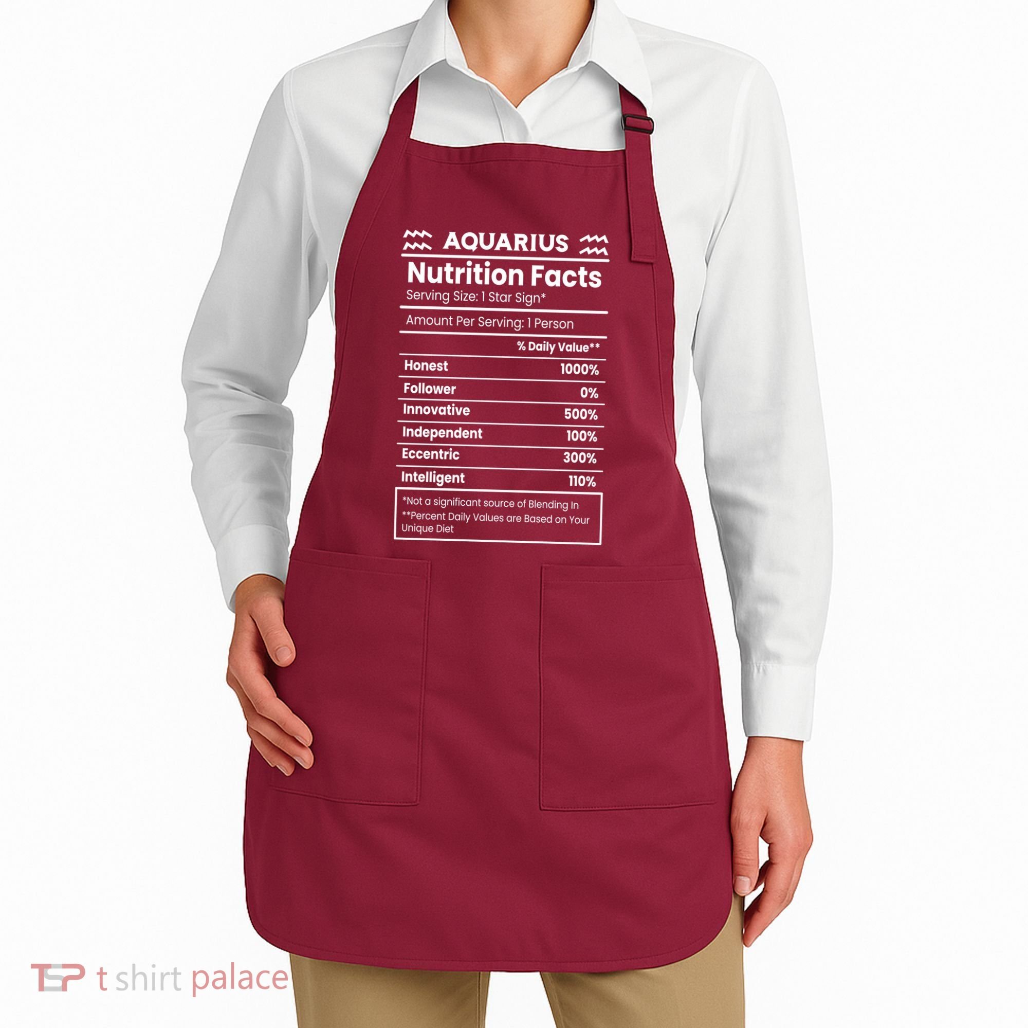 Aquarius Nutrition Facts Apron