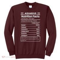 Aquarius Nutrition Facts Sweatshirt thumb 0