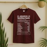 Aquarius Nutrition Facts T-Shirt thumb 2