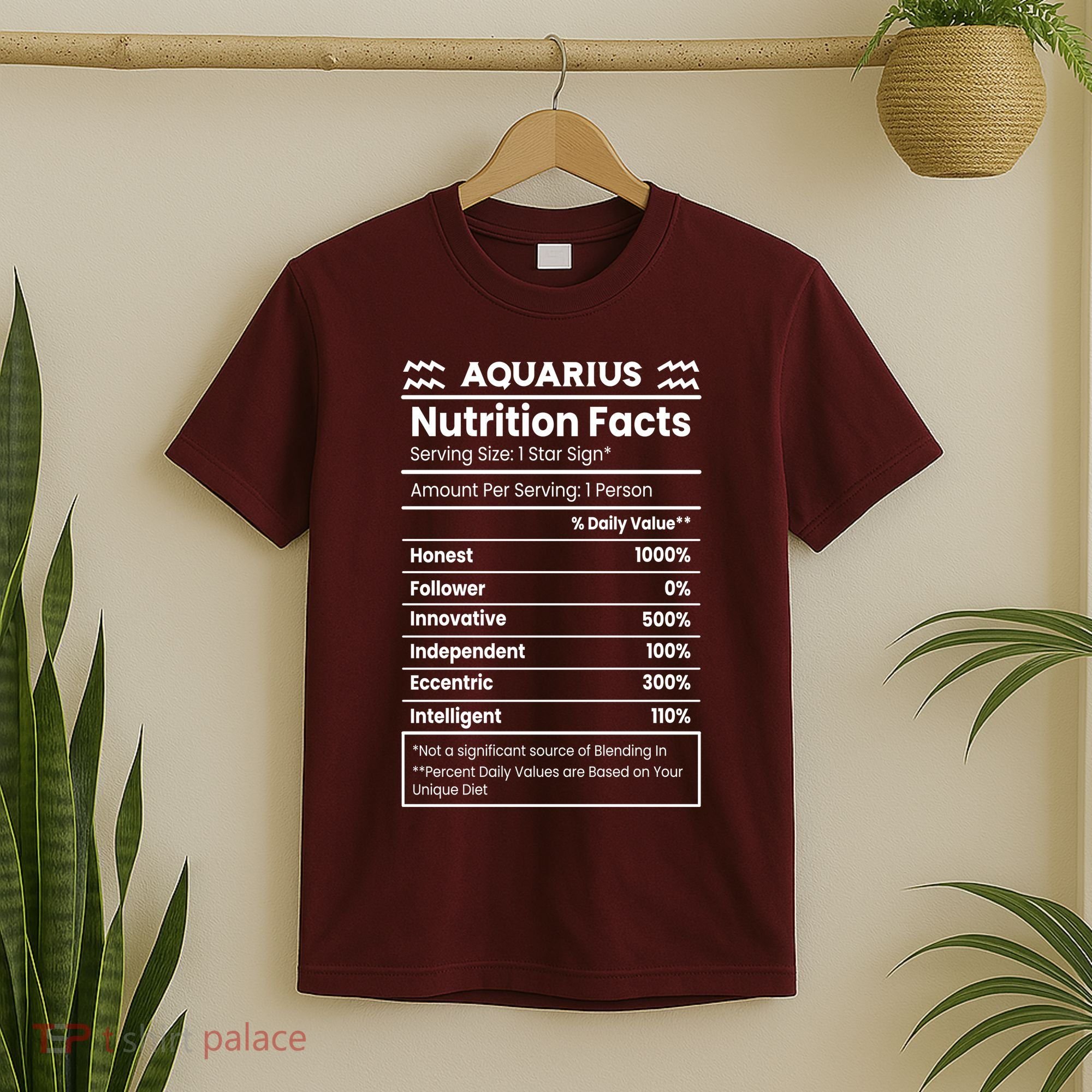Aquarius Nutrition Facts T-Shirt