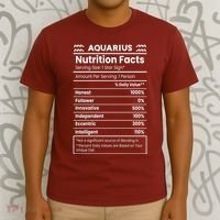 Aquarius Nutrition Facts T-Shirt thumb 3