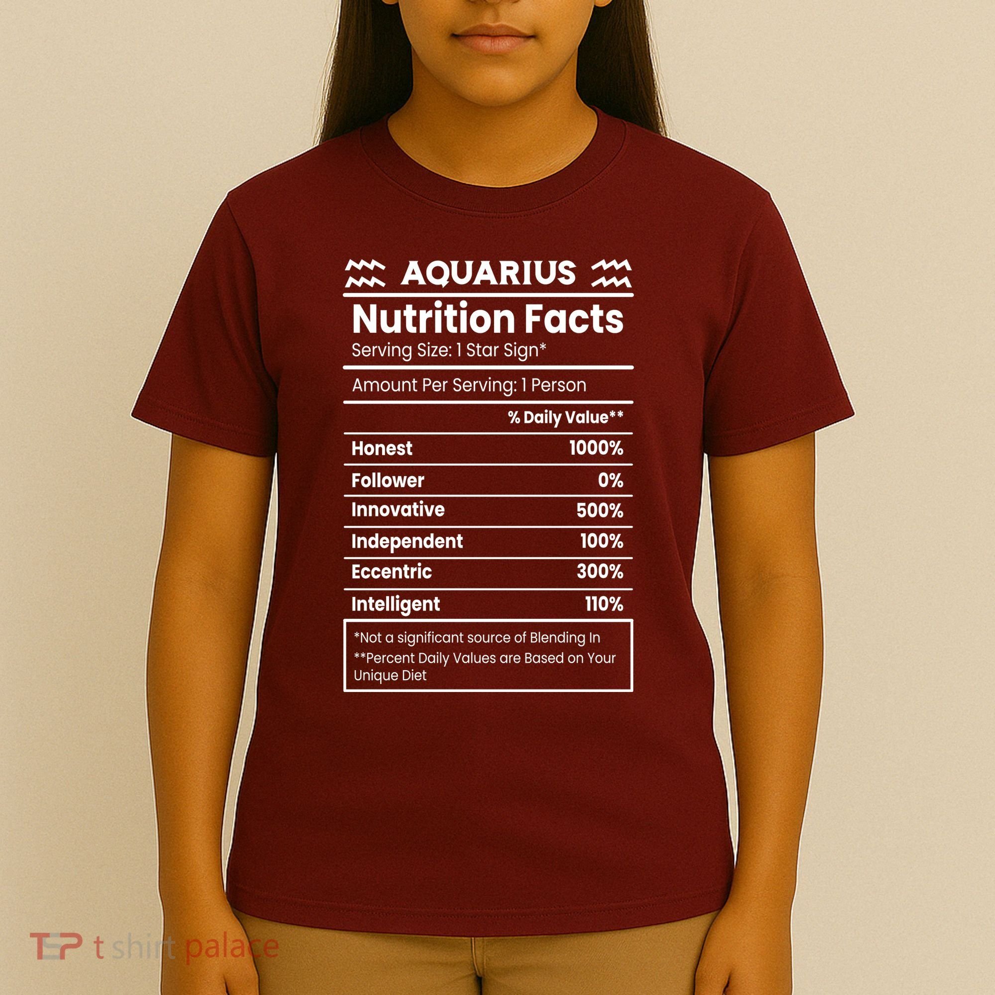 Aquarius Nutrition Facts T-Shirt
