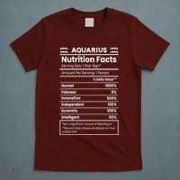 Aquarius Nutrition Facts T-Shirt thumb 5
