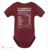 Aquarius Nutrition Facts Baby Bodysuit thumb 0