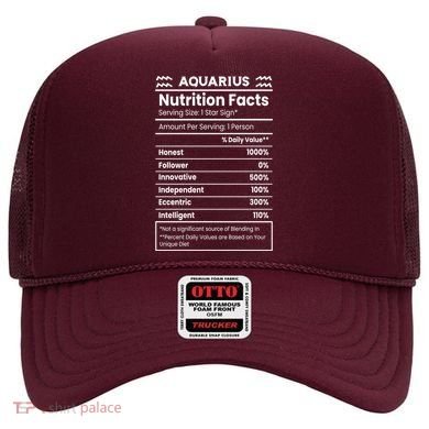 Aquarius Nutrition Facts Hat