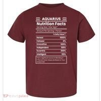 Aquarius Nutrition Facts Toddler T-Shirt thumb 0