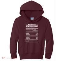 Aquarius Nutrition Facts Kids Hoodie thumb 0