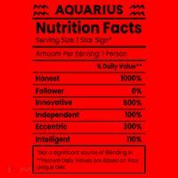 Aquarius Nutrition Facts Santa Hat thumb 1