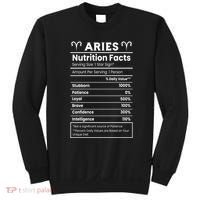 Aries Nutrition Facts Sweatshirt thumb 0