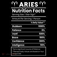 Aries Nutrition Facts Women's Hoodie thumb 2