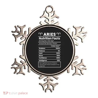 Aries Nutrition Facts Ornament