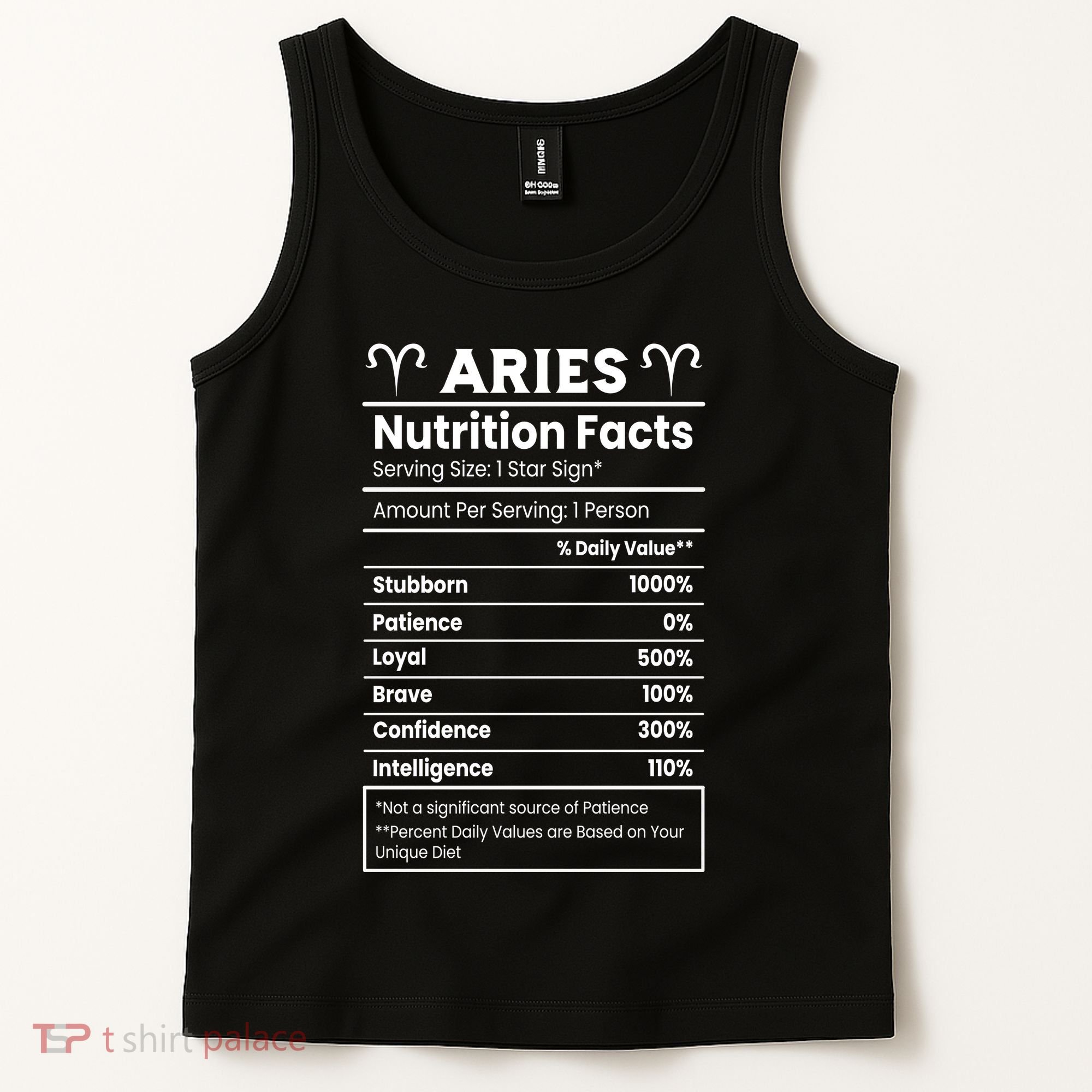 Aries Nutrition Facts Tank Top