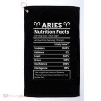 Aries Nutrition Facts Golf Towel thumb 0