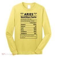 Aries Nutrition Facts Long Sleeve Shirt thumb 0