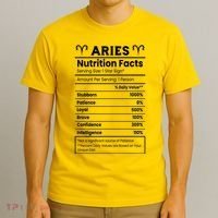 Aries Nutrition Facts T-Shirt thumb 3