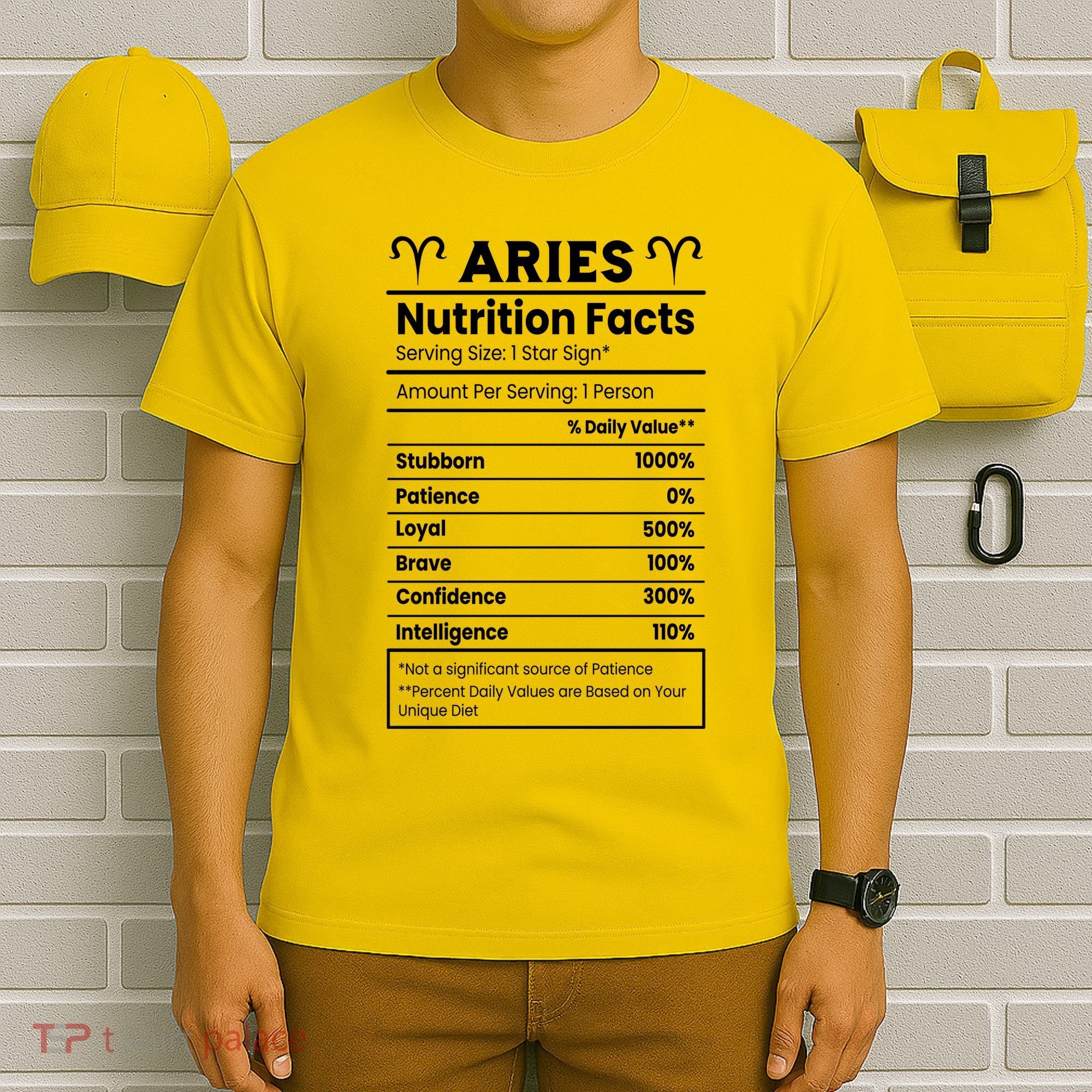 Aries Nutrition Facts T-Shirt