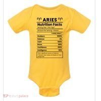Aries Nutrition Facts Baby Bodysuit thumb 0