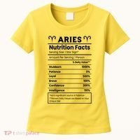 Aries Nutrition Facts Women's T-Shirt thumb 0