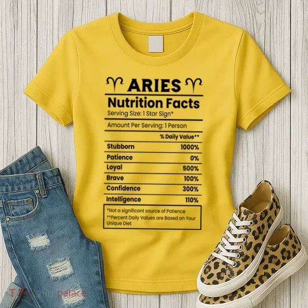 Aries Nutrition Facts Women's T-Shirt