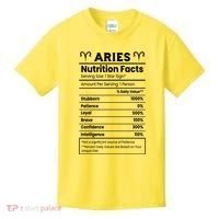 Aries Nutrition Facts Kids T-Shirt thumb 0