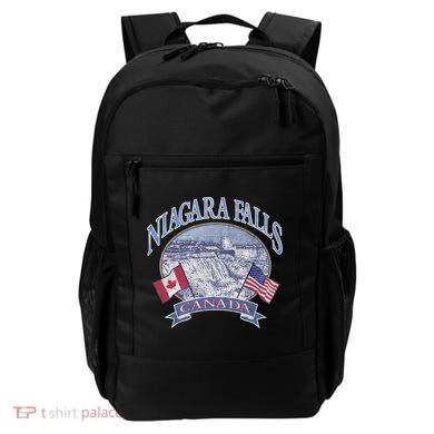 Americana Niagara Falls Scene Canada America Flags Gift Backpack